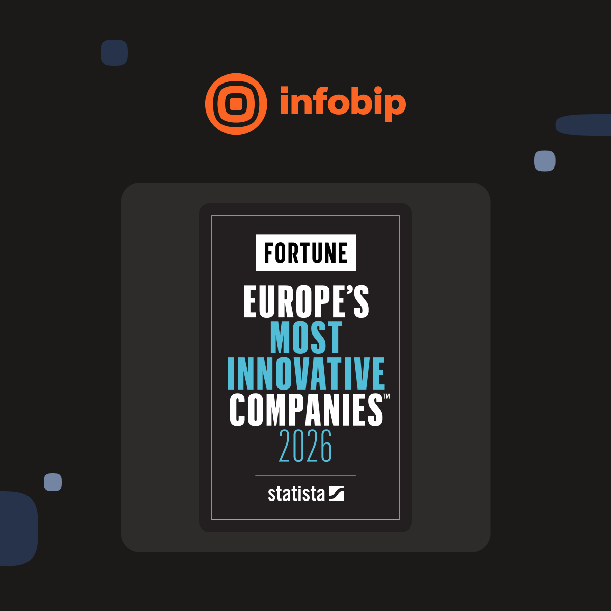 Infobip među 25 najinovativnijih kompanija u Europi prema Fortuneovoj ljestvici za 2026.